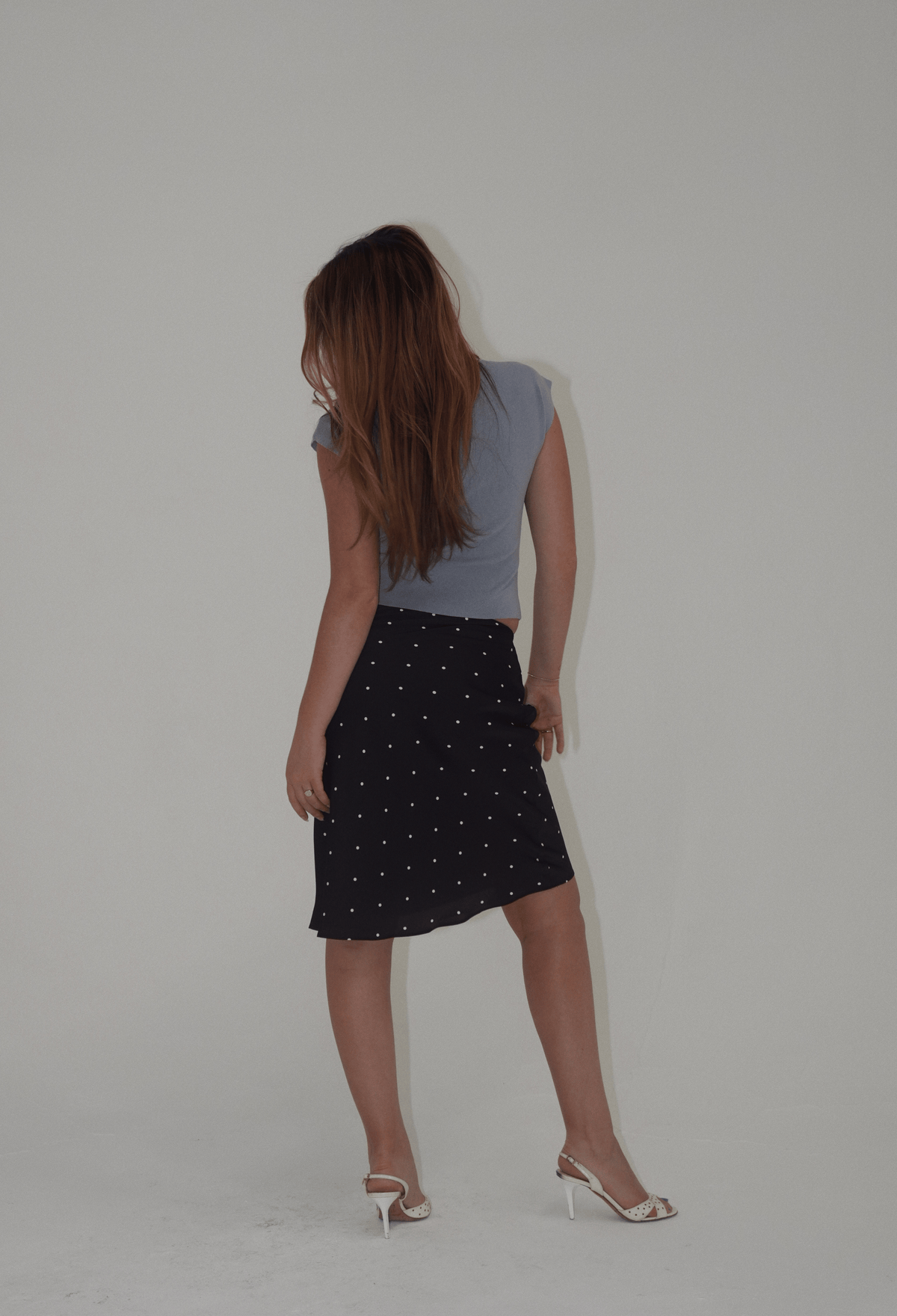 Betty Polka Dot Midi Skirt