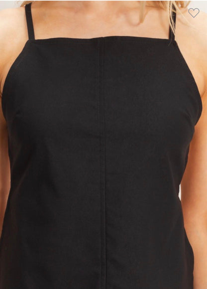 Backless Square Neck top and Skort Set