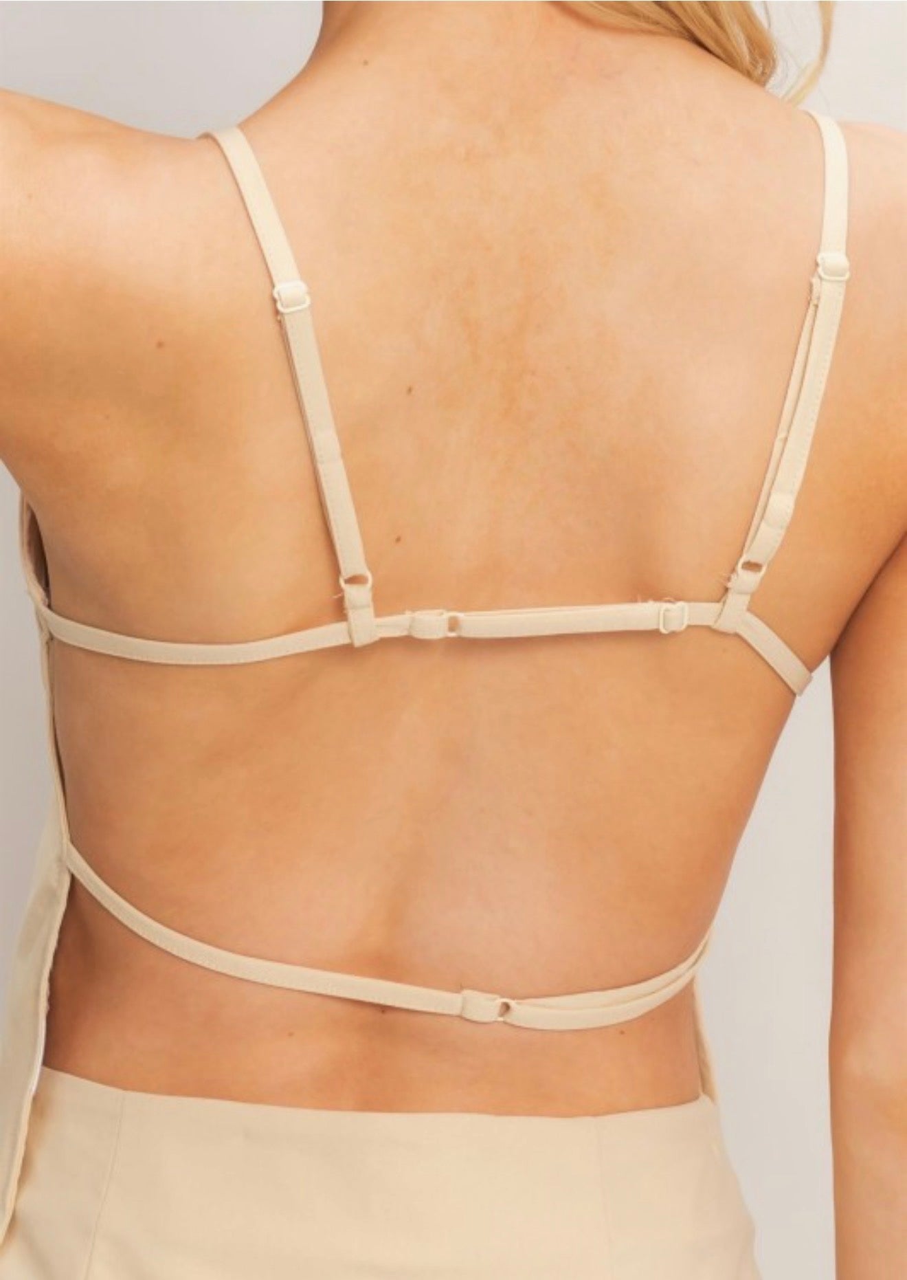 Strappy Straight Neck Top and Skort Set