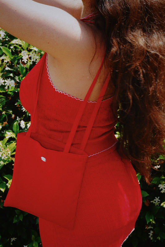 Red Satin Purse