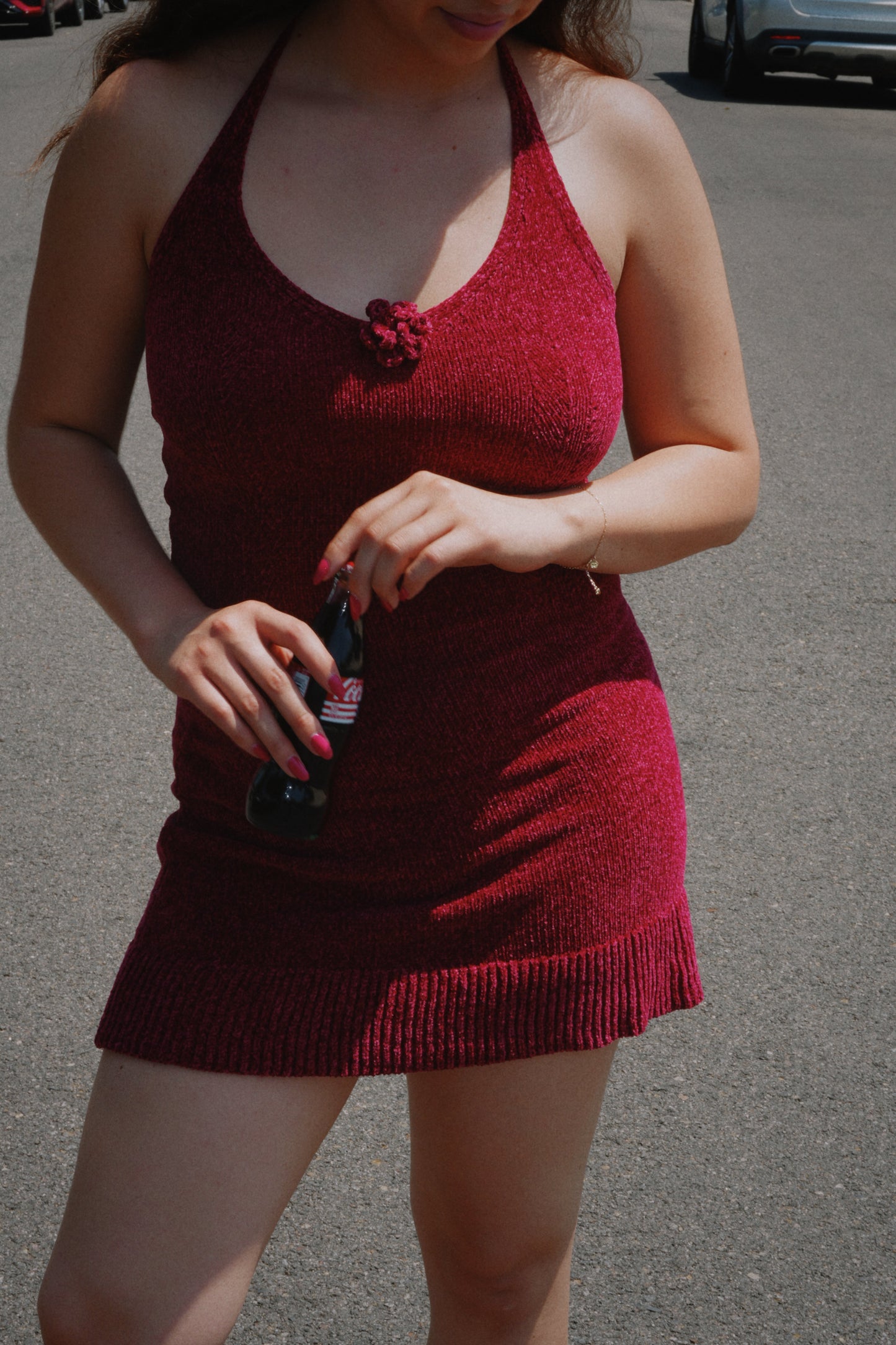 Cranberry Knit Dress