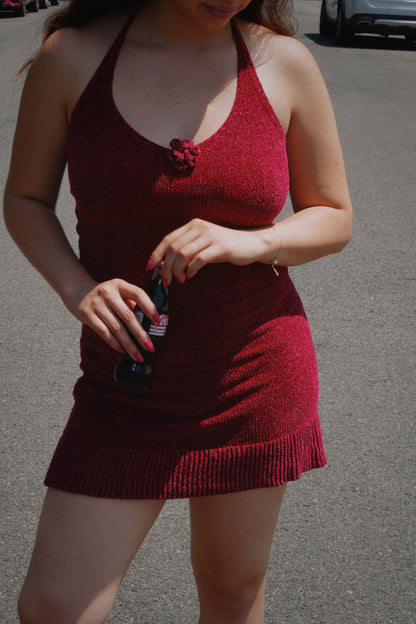 Cranberry Knit Dress