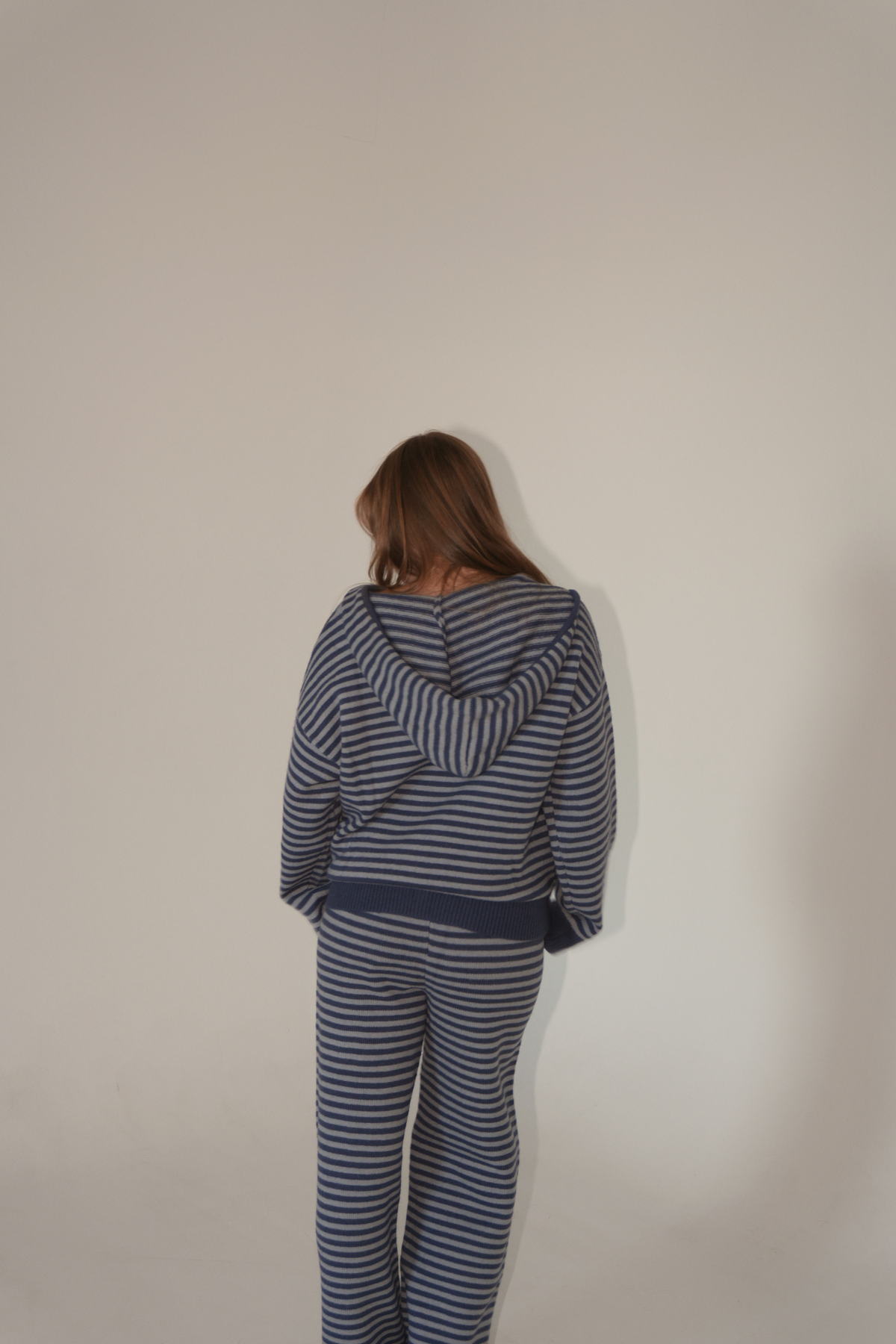Charlie Blue Striped Sweat Set