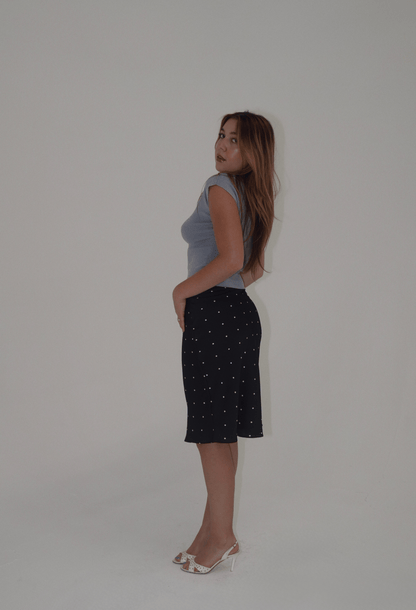 Betty Polka Dot Midi Skirt