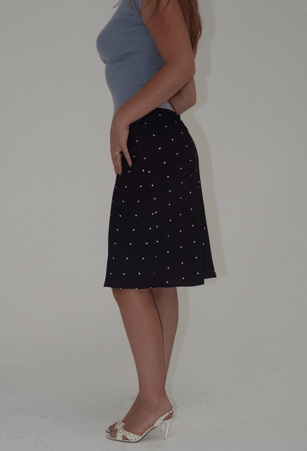 Betty Polka Dot Midi Skirt