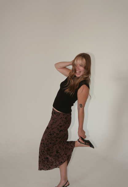 Lori Top Sleeveless Boatneck in Black