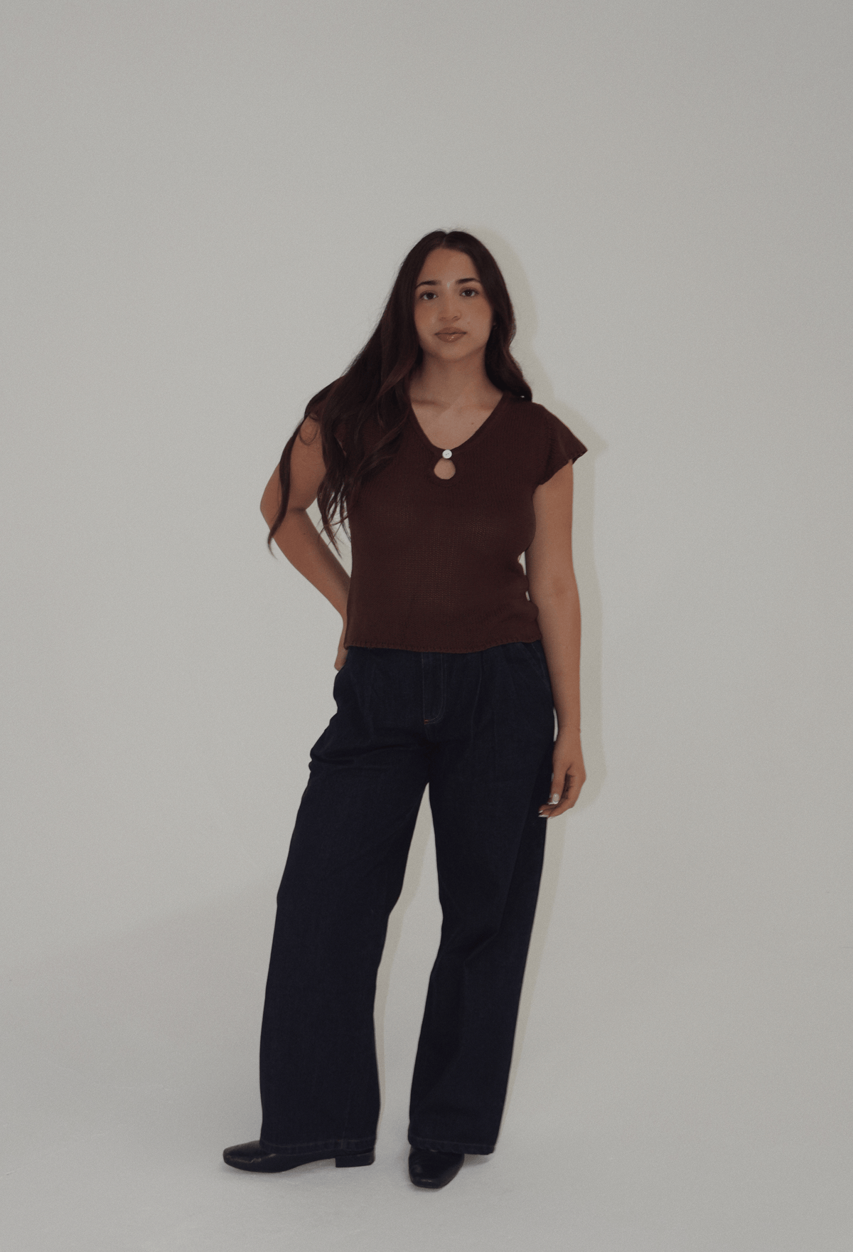 Sloan Keyhole Knit Top