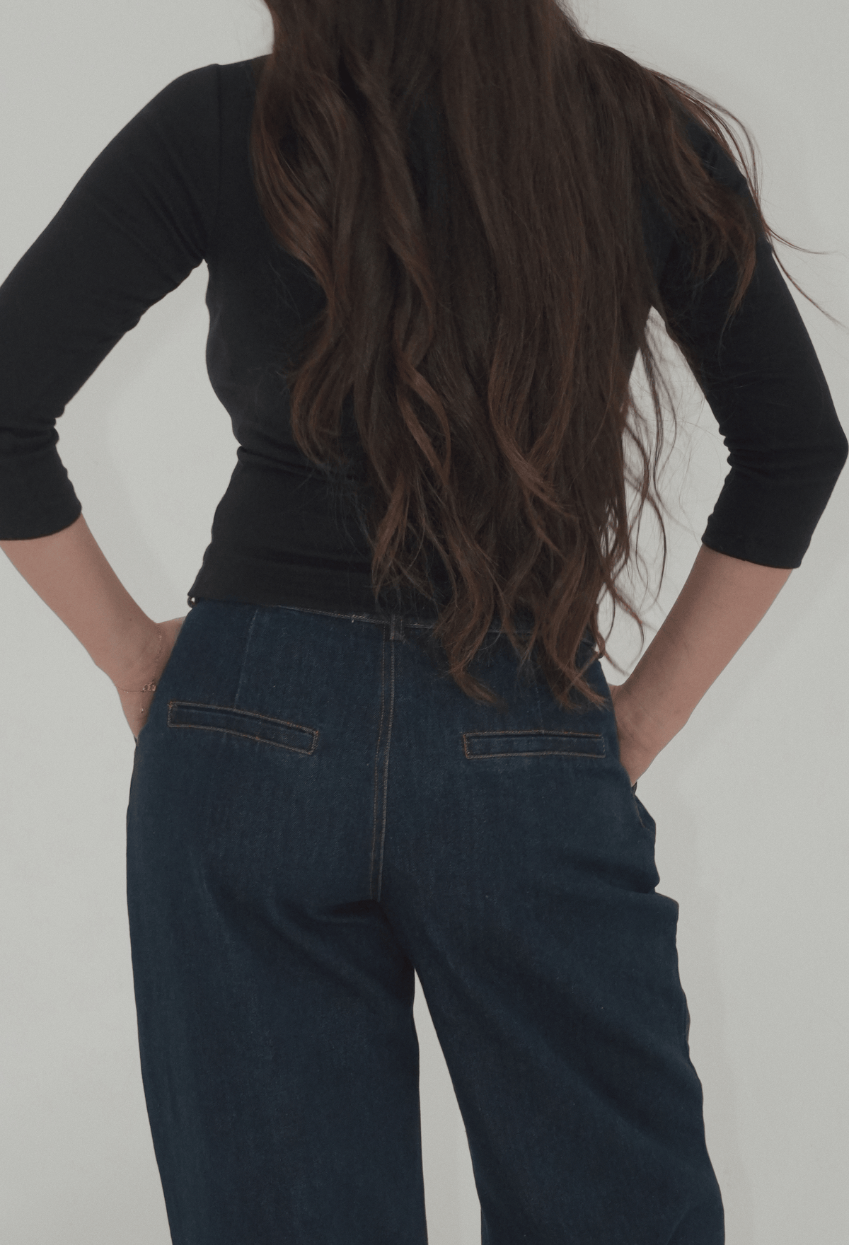 Hailee Low Rise Dark Wash Jean