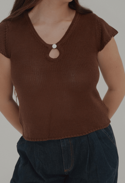 Sloan Keyhole Knit Top