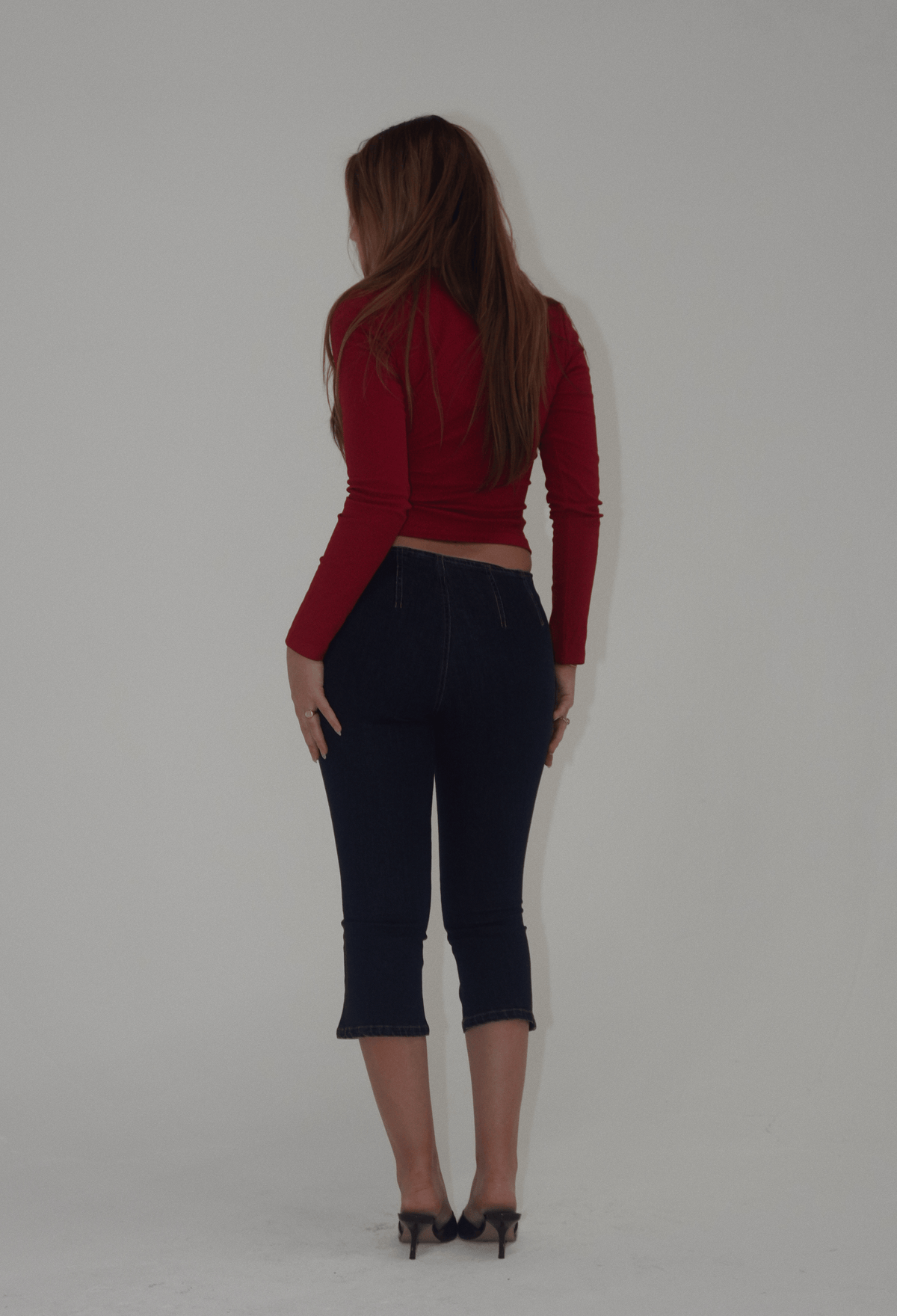 Franny Low Waist Denim Capris